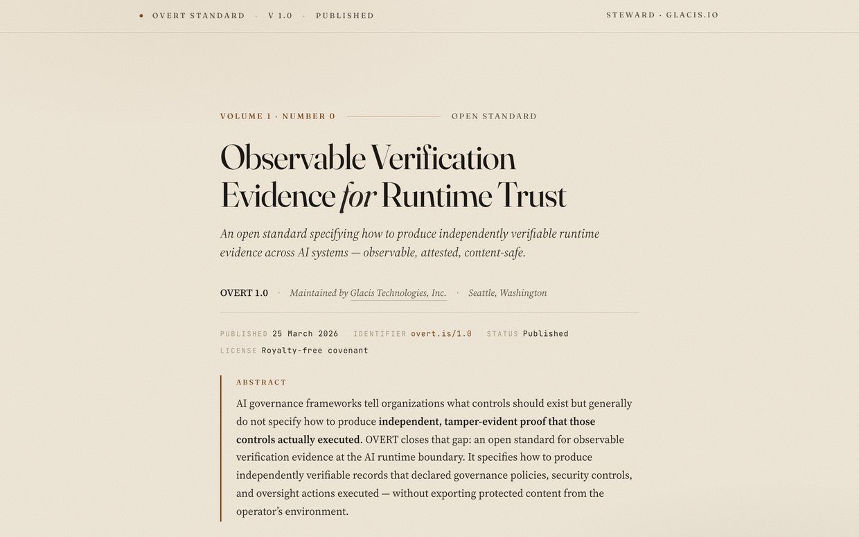 overt.is — the OVERT standard, live